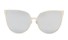 Moderne Sonnenbrille Cat Eye J2923 silbern