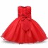 Moderní dívčí šaty J2573 červená