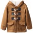 Moderný chlapčenský kabát J1390 hnedá