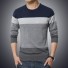 Modny sweter męski J2223 ciemnoniebieski