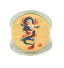 Monedă comemorativă dragon chinezesc Moneda de colecție dragon din zodiacul chinezesc de 4 cm, pictată, placată cu aur, monedă din metal, dragon chinezesc Moneda de anul dragonului cu capac transparent 6