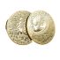Monedă metalică dragon chinezesc Moneda norocoasă dragon chinez Moneda de colecție Dragon mitic Caractere chinezești placate cu aur în stil tradițional chinezesc Monedă placată cu argint 4cm aur