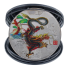 Moneta pamiątkowa chiński smok 4 cm chiński smok zodiaku Moneta kolekcjonerska malowana pozłacana moneta chiński smok metalowa moneta Rok smoka w przezroczystej okładce 3