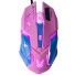 Mouse de joc iluminat din spate 2400 DPI roz