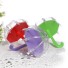 Műanyag doboz esernyő alakú édességekhez 12 db többszínű