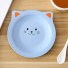 Műanyag tányér macska kék
