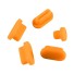 Mufe din silicon pentru conectori MacBook Pro 5 buc portocale