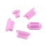 Mufe din silicon pentru conectori MacBook Pro 5 buc roz deschis