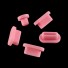 Mufe din silicon pentru conectori MacBook Pro 5 buc roz