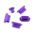 Mufe din silicon pentru conectori MacBook Pro 5 buc violet
