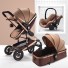 Multifunktionaler Kinderwagen 3 in 1 braun