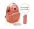 Multifunktionaler Wickelrucksack mit USB orange