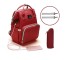 Multifunktionaler Wickelrucksack mit USB rot