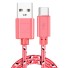 Nabíjecí kabel USB / USB-C K522 růžová