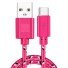 Nabíjecí kabel USB / USB-C K522 tmavě růžová
