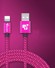 Nabíjecí USB kabel pro iPhone J928 růžová