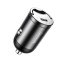 Nabíječka do auta USB-C PD Quick Charge tmavě šedá