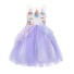 Nádherné dievčenské šaty s jednorožcom J2580 fialová