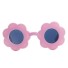 Napszemüveg egy virág alakú babának rózsaszín