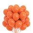 Narodeninové balóniky 25 cm 10 ks T820 oranžová