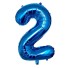 Narodeninový modrý balónik s číslom 80 cm 2