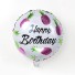 Narodeninový okrúhly balónik s ananásmi J1398 ružová