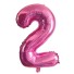 Narodeninový ružový balónik s číslom 80 cm 2