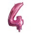 Narodeninový ružový balónik s číslom 80 cm 4