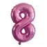 Narodeninový ružový balónik s číslom 80 cm 8