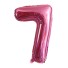 Narozeninový růžový balónek s číslem 100 cm 7