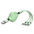 Navíjací kábel USB 3v1 zelená