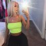 Neon-Tanktop für Damen neongrün