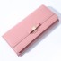 Női bőr pénztárca masnival M414 rózsaszín