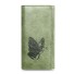 Női bőr pénztárca pillangóval olajbogyó