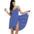 Női csíkos nyári ruha P1174 kék