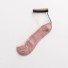 Női félig átlátszó zokni A1051 rózsaszín