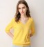 Női háromnegyed pulóver G269 sárga