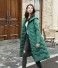 Női hosszú téli dzseki P2297 zöld