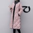 Női hosszú téli dzseki P2544 rózsaszín