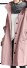 Női kabát P1396 rózsaszín
