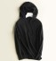 Női kapucnis pulóver G289 fekete