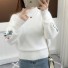 Női kötött pulóver A2093 fehér