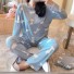 Női pizsama P2638 kék