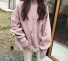 Női pulóver garbóval régi rózsaszín
