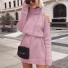 Női pulóverruha B31 rózsaszín