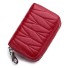Női steppelt mini pénztárca piros
