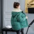 Női téli dzseki kapucnival A1837 zöld