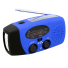 Nouzové rádio se svítilnou a powerbankou Přenosné rádio AM/FM Bezdrátové rádio LED svítilna Powerbanka 2000mAh 14,5 x 7,8 x 5 cm Voděodolné modrá
