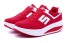 Nowoczesne buty damskie -J2003 czerwony