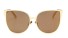 Nowoczesne okulary przeciwsłoneczne Cat Eye J2923 brązowy